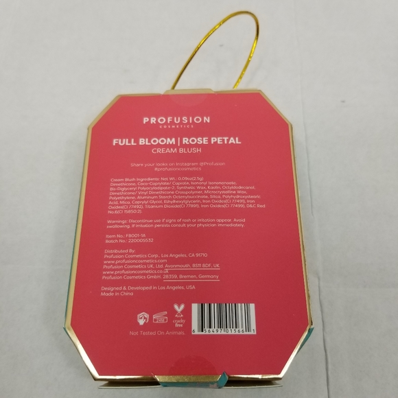 New! Set of 2 Profusion Cosmetics Full Bloom Cream Blush Hibiscus & Rose Petal - Picture 4 of 6